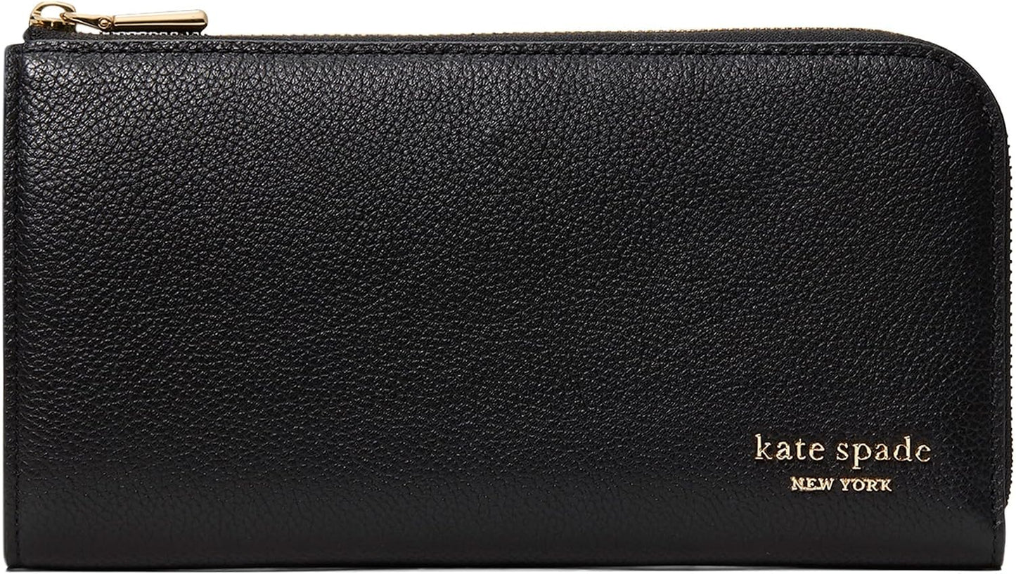 kate spade new york Devin Cartera Continental de cuero con cremalle...