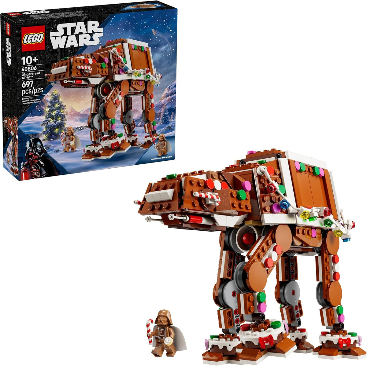 LEGO Star Wars Caminante AT-AT de Pan de Jengibre, Set de Construcc...
