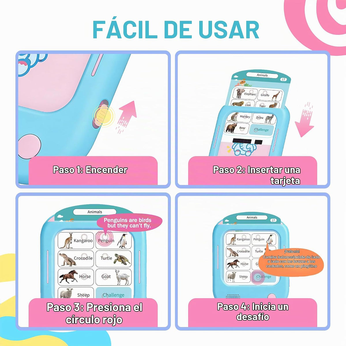 QuTZ Tarjetas flash parlantes, tarjetas flash fonéticas, aprende a...