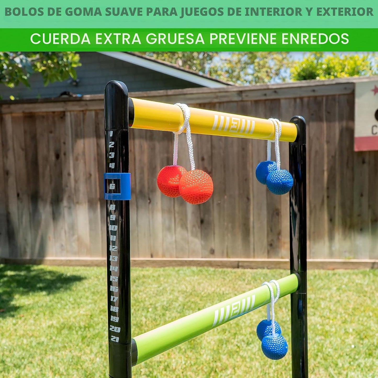 GoSports Juego de lanzamiento de escalera para interiores y exterio...
