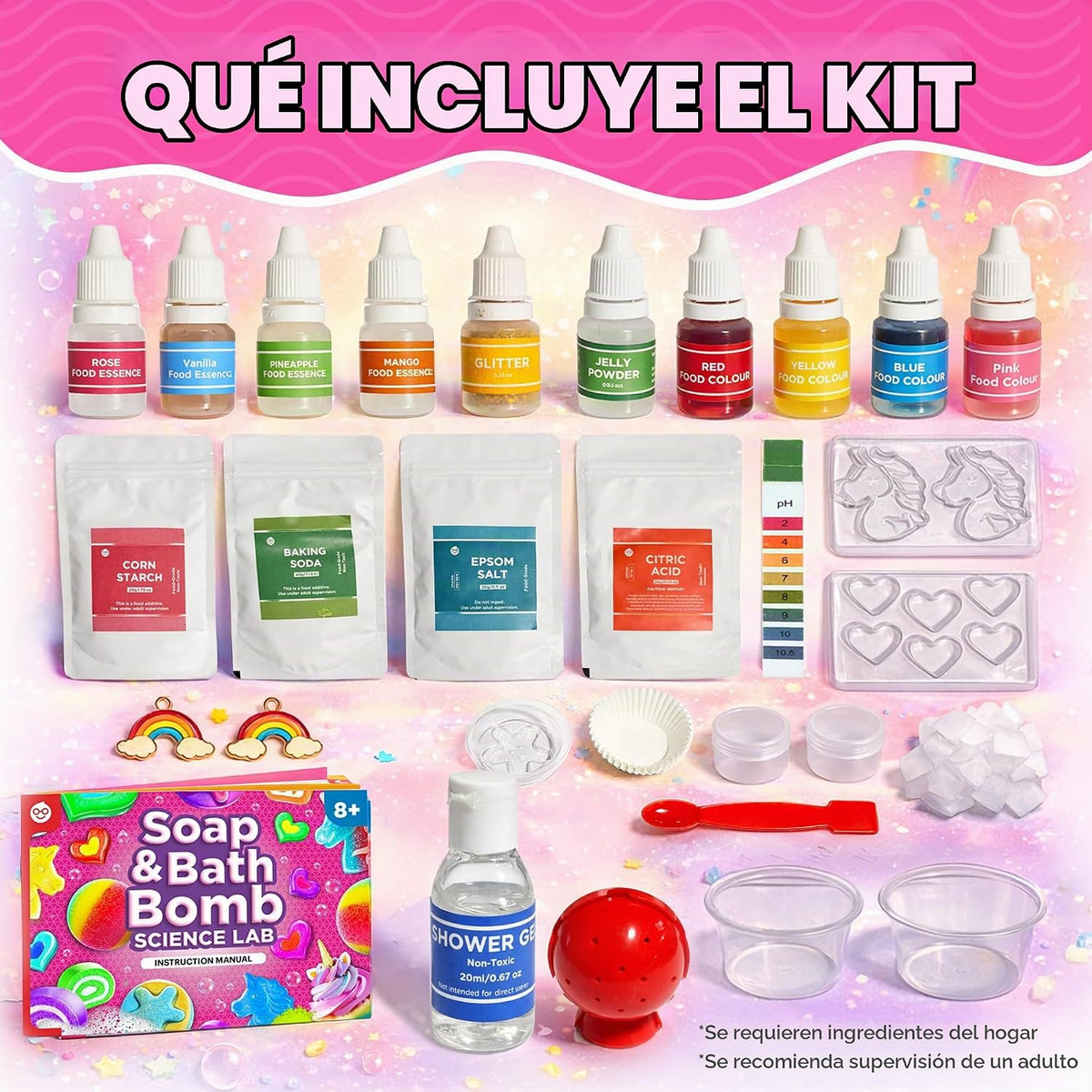 Doctor Jupiter Kit de fabricación de bombas de jabón y baño para ni...