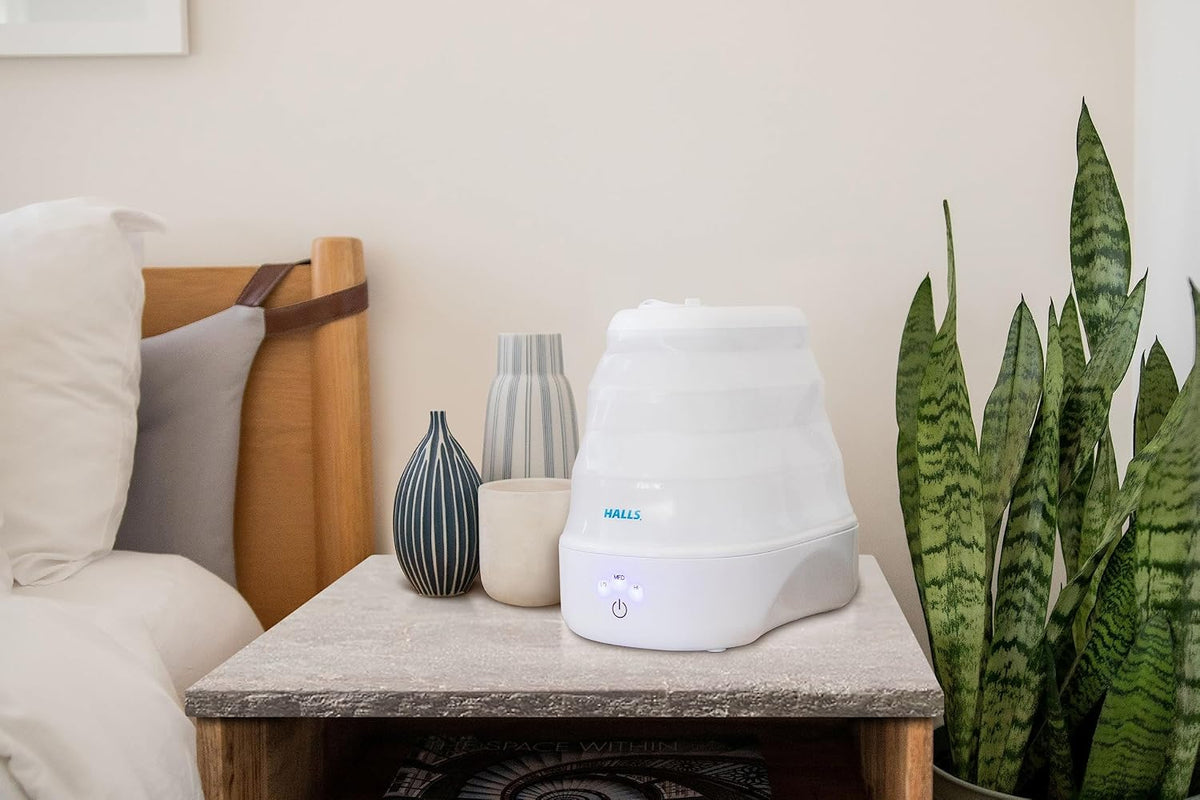Crane x HALLS Humidificador plegable de niebla fría para dormitorio...