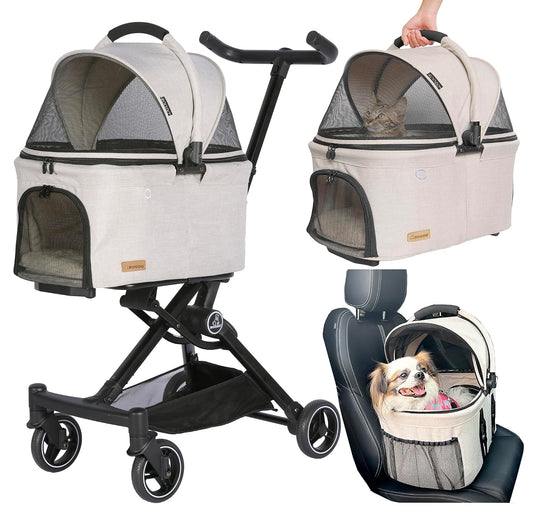 ROODO Versión Actualizada 2026 Cochecito 3 en 1 para Perro y Gato c...