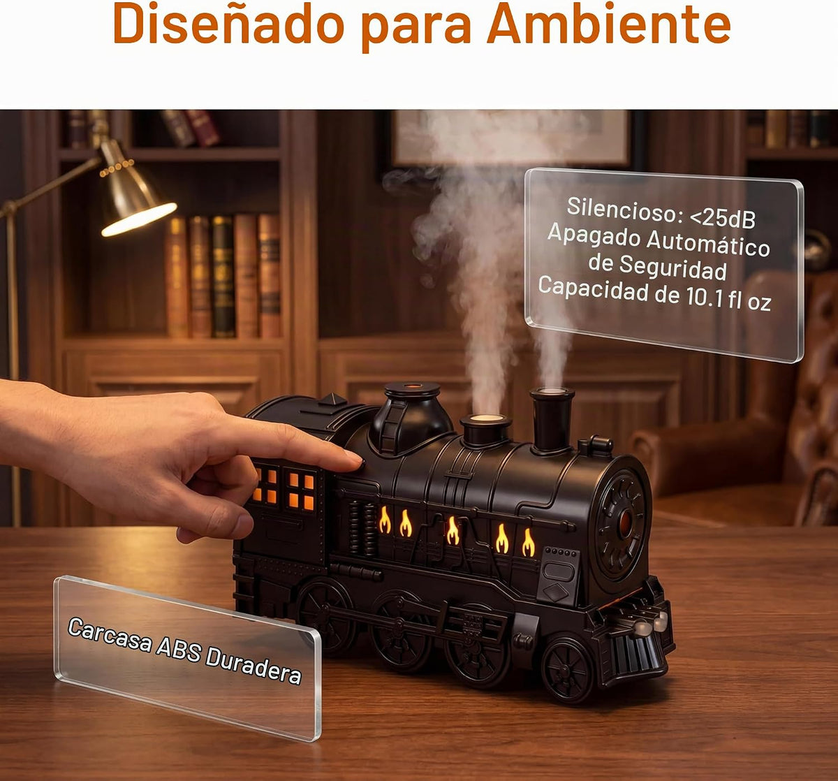 Acotobow Difusor de tren de 10.1 fl oz, difusor de aceite esencial,...