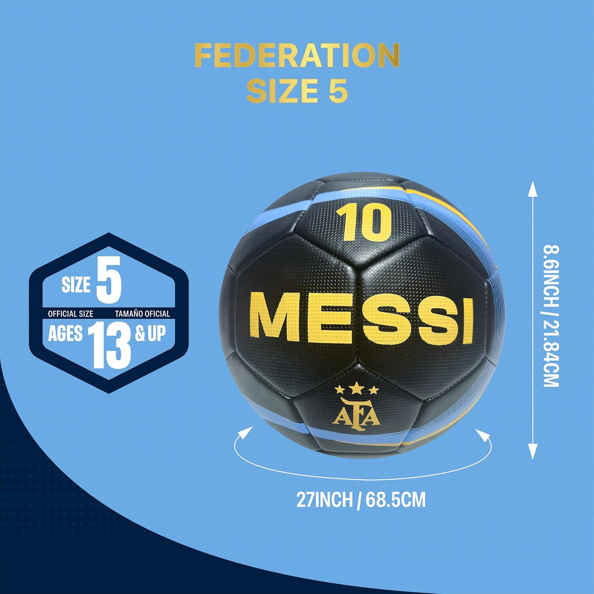 Icon Sports - Balón de fútbol oficialmente licenciado de la Asociac...