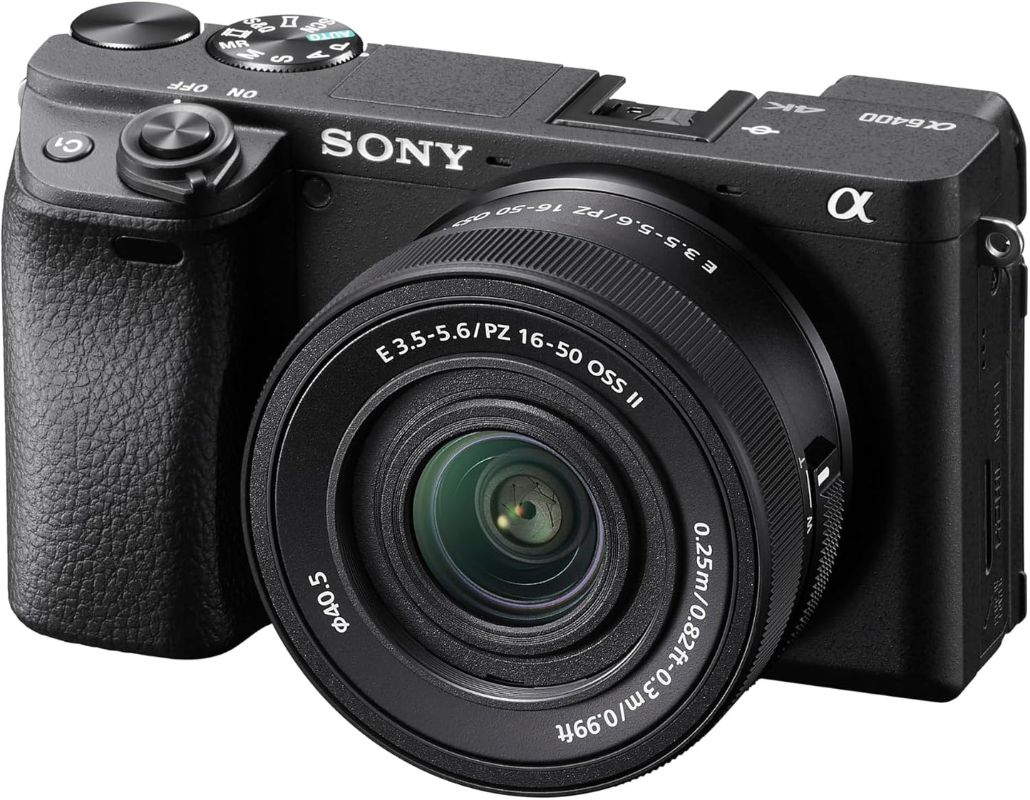 Sony Alpha a6400 - Cámara sin espejo con lente de 0.630-1.969 in, c...