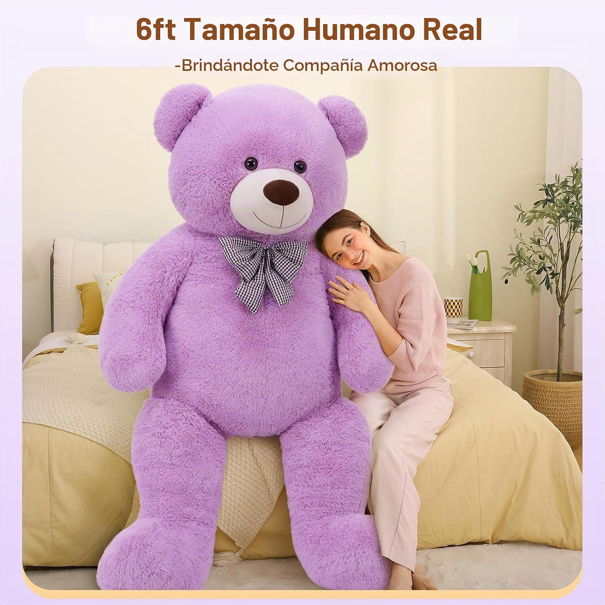 MaoGoLan Oso de Peluche Grande de 1.83 m, Oso de Peluche de Tamaño...