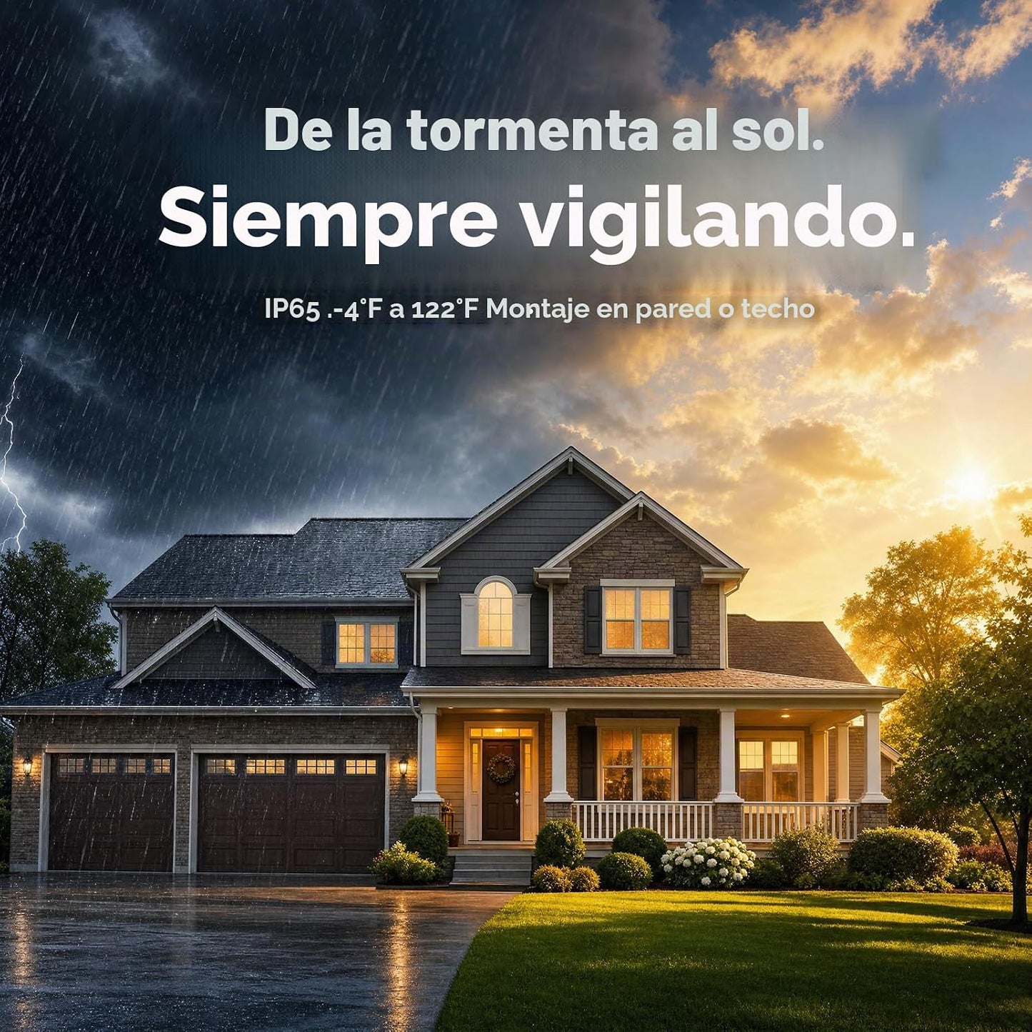 Dzees Cámaras de seguridad inalámbricas para exteriores 2K, cámaras...