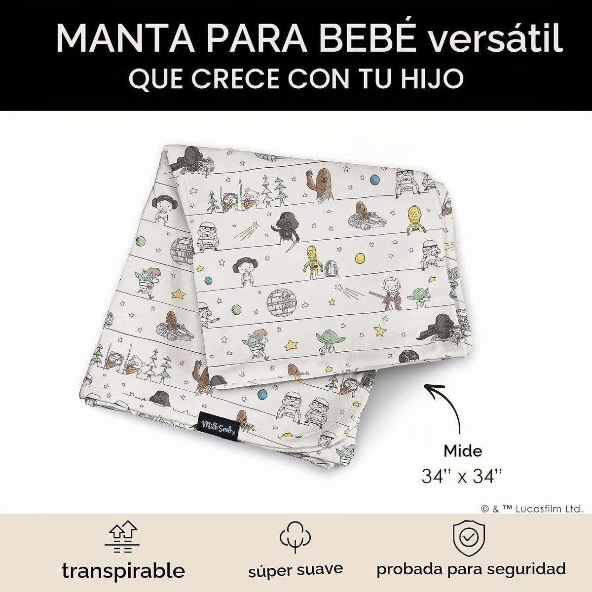 Milk Snob Disney - Manta receptora (Star Wars Precious Padawans) |...