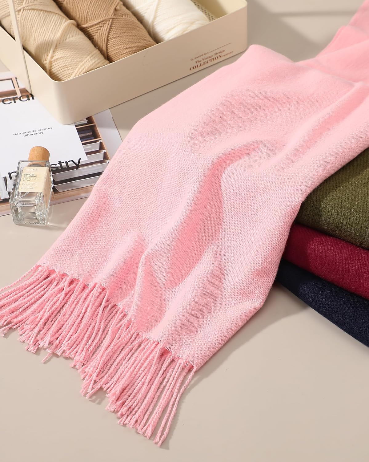Ymomode Bufandas para mujer, chales de pashmina y envolturas para v...