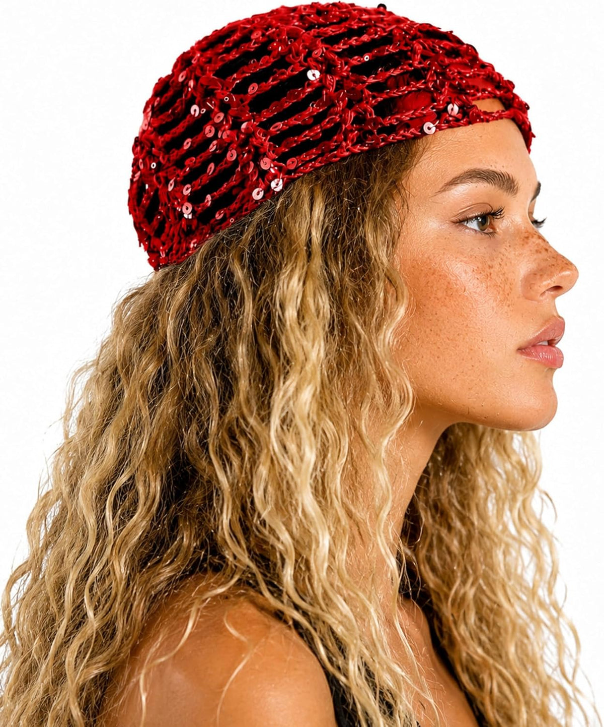 IcthyoStride Sombrero de fiesta para mujer, tocado de lentejuelas,...