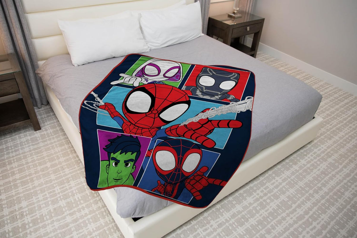 Marvel Spidey and His Amazing Friends Spiderman - Manta de forro po...