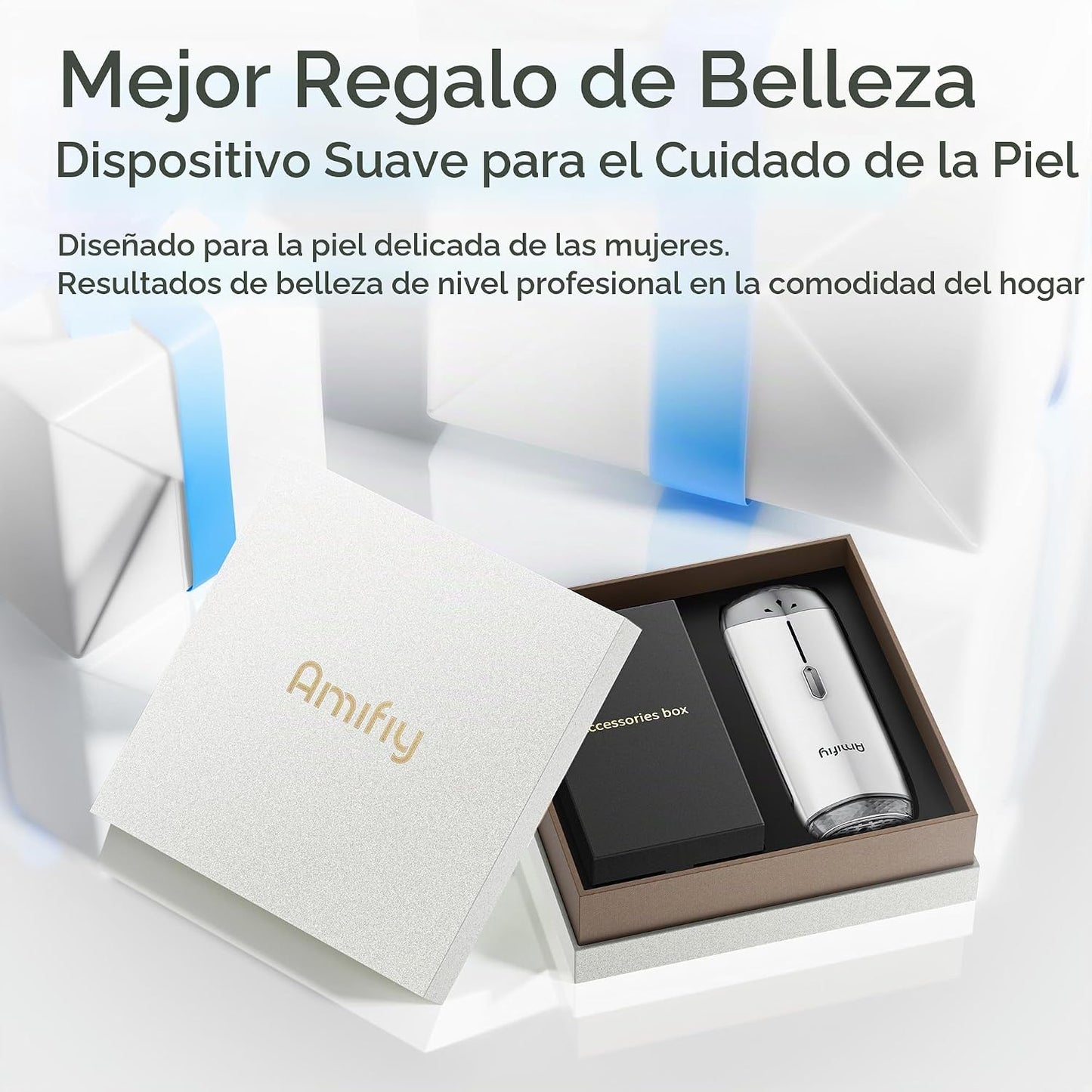 Dispositivo de depilación IPL de uso doméstico Amifiy con enfriamie...