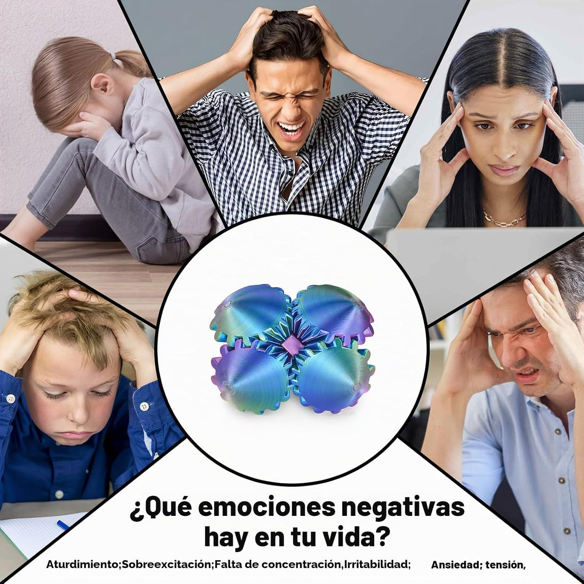 Cubo Juguete Fidget Bola de Engranajes Impreso en 3D, Juguetes Fidg...