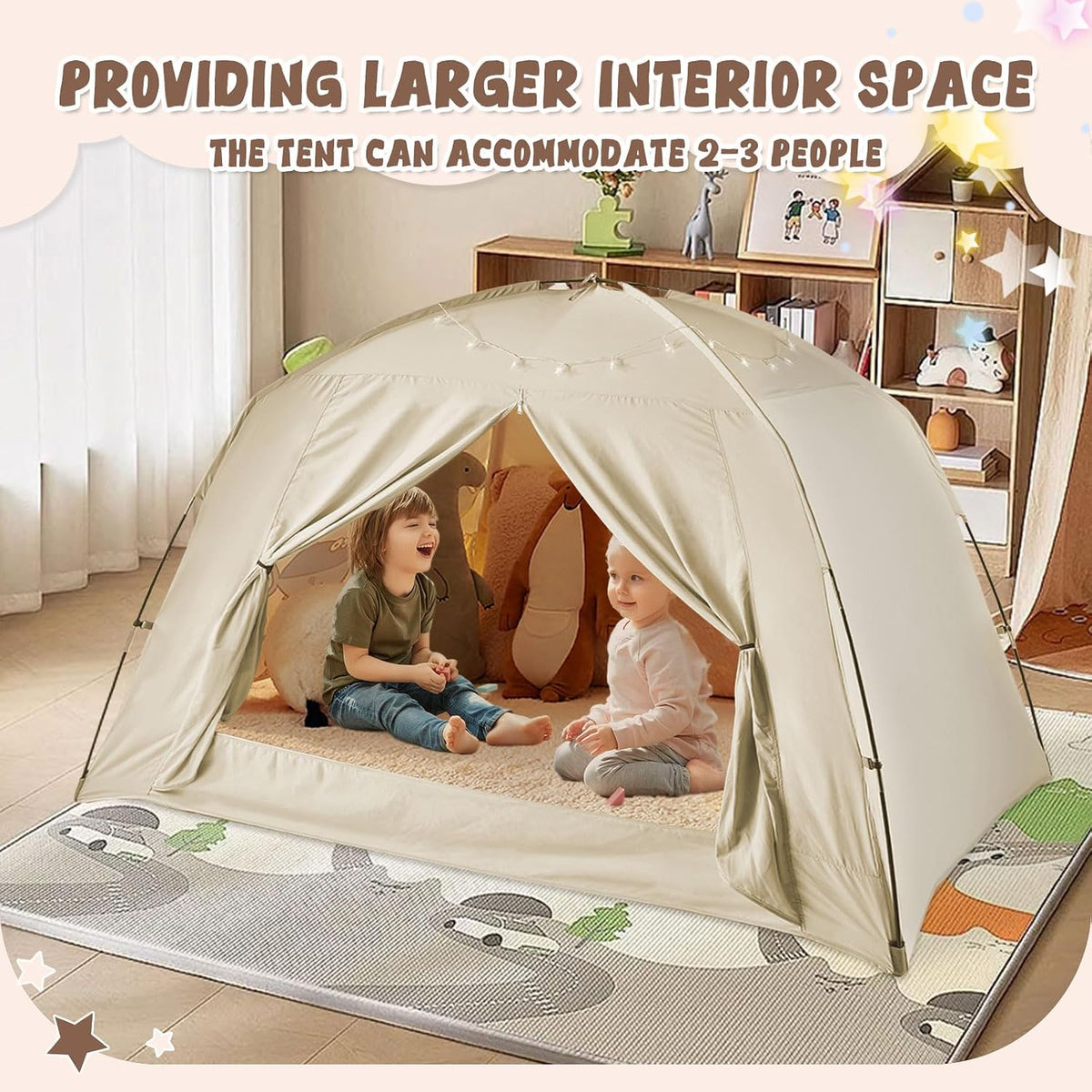 Tienda de campaña de cama matrimonial para niños y adultos, tiendas...