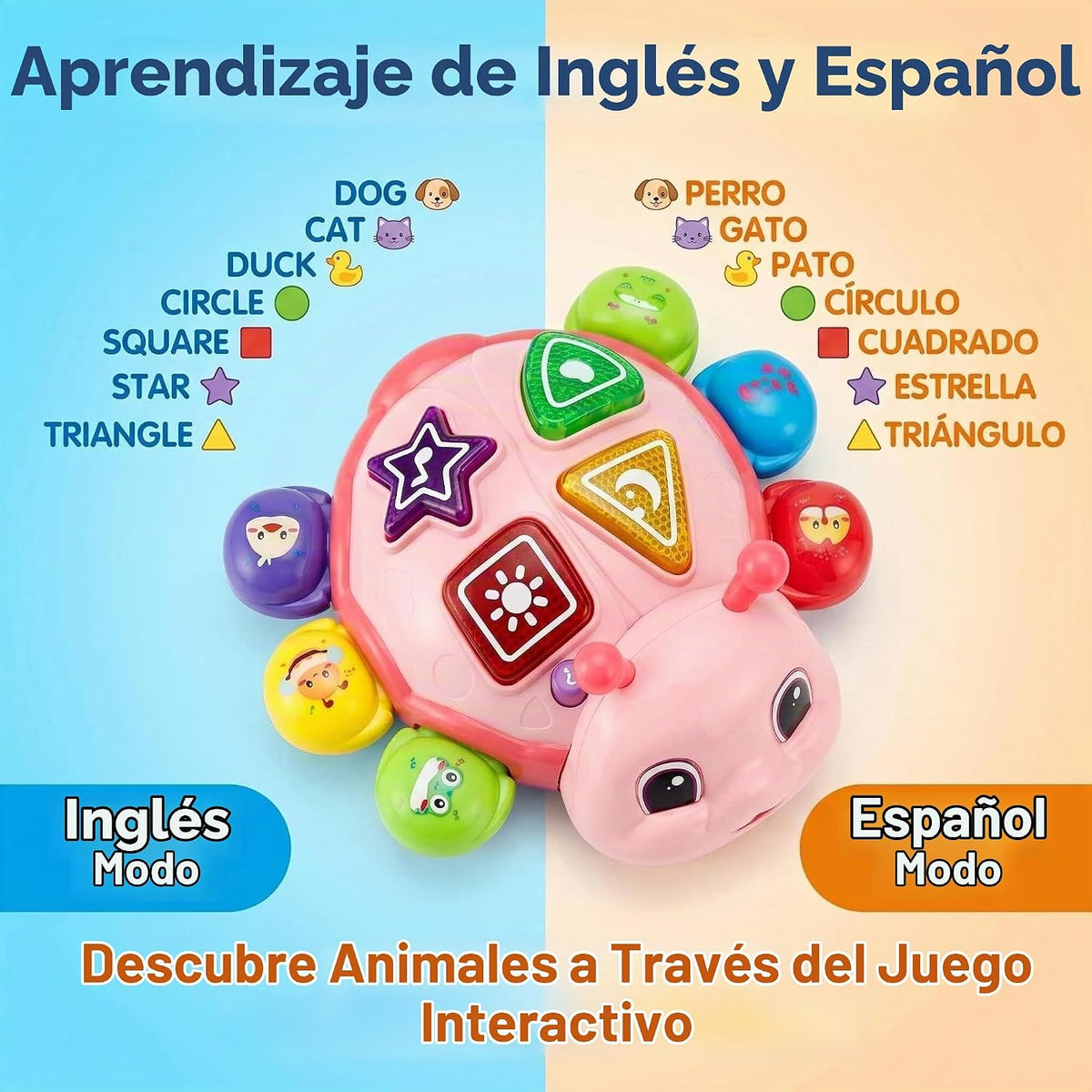 AUUGUU Juguetes musicales para bebés, juguetes musicales iluminados...