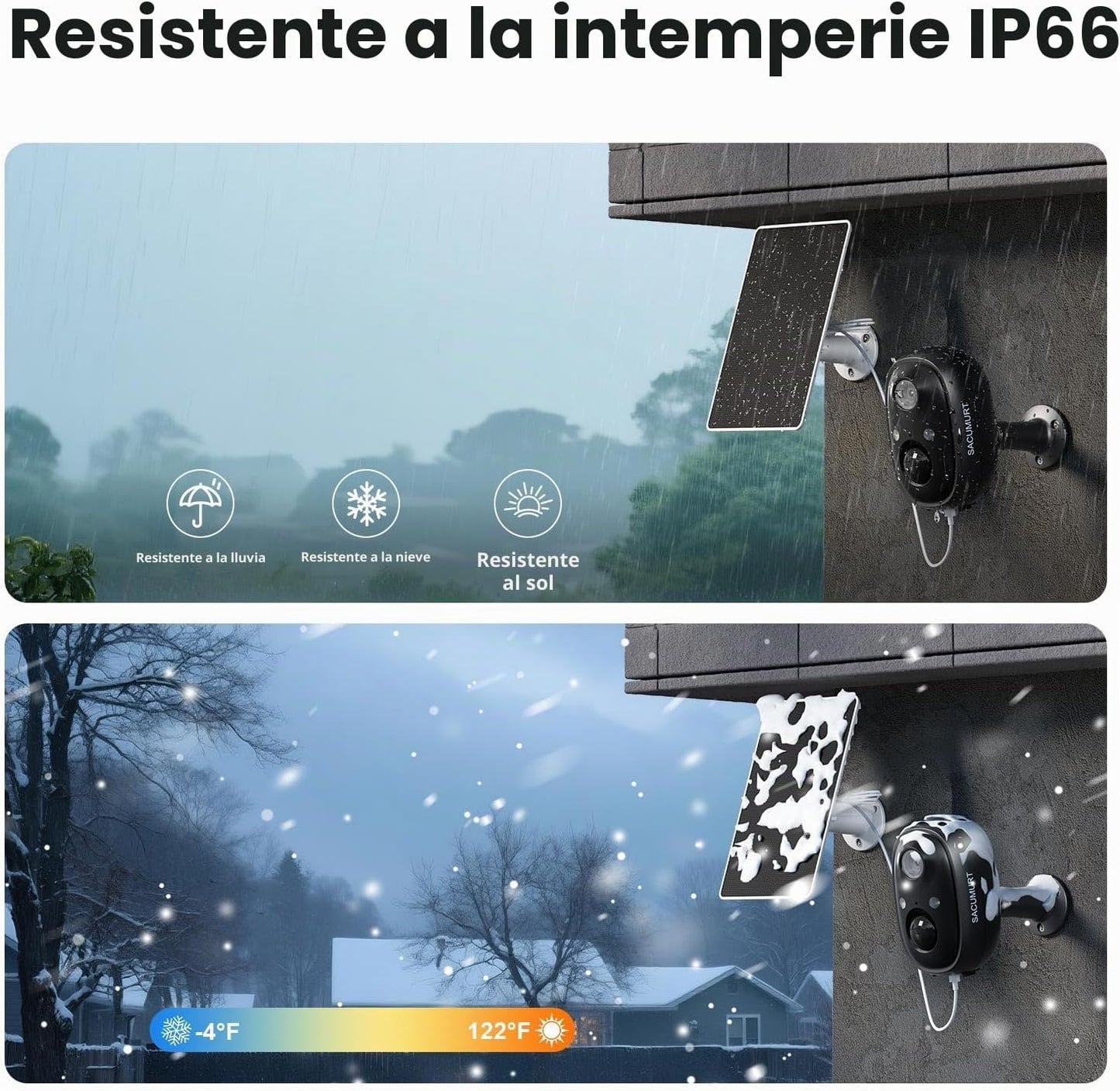 Cámaras WiFi para seguridad del hogar, cámaras de seguridad inalámb...