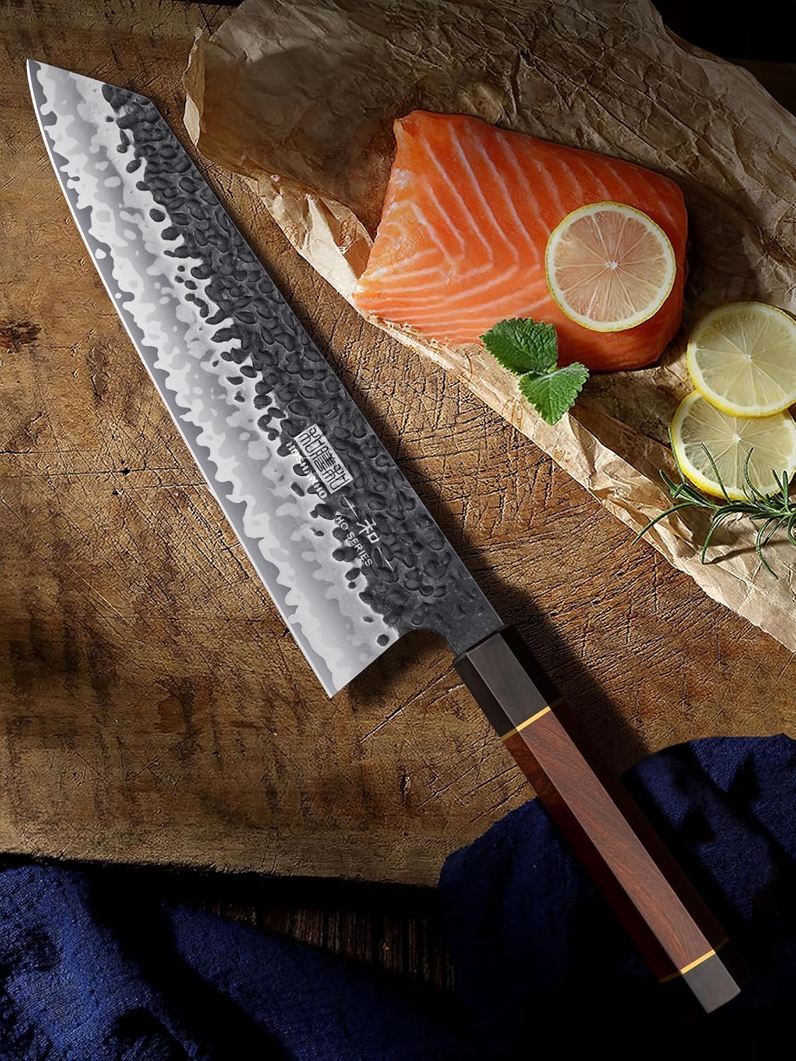 HOSHANHO Cuchillo de chef Kiritsuke de 9 pulgadas, cuchillo de coci...