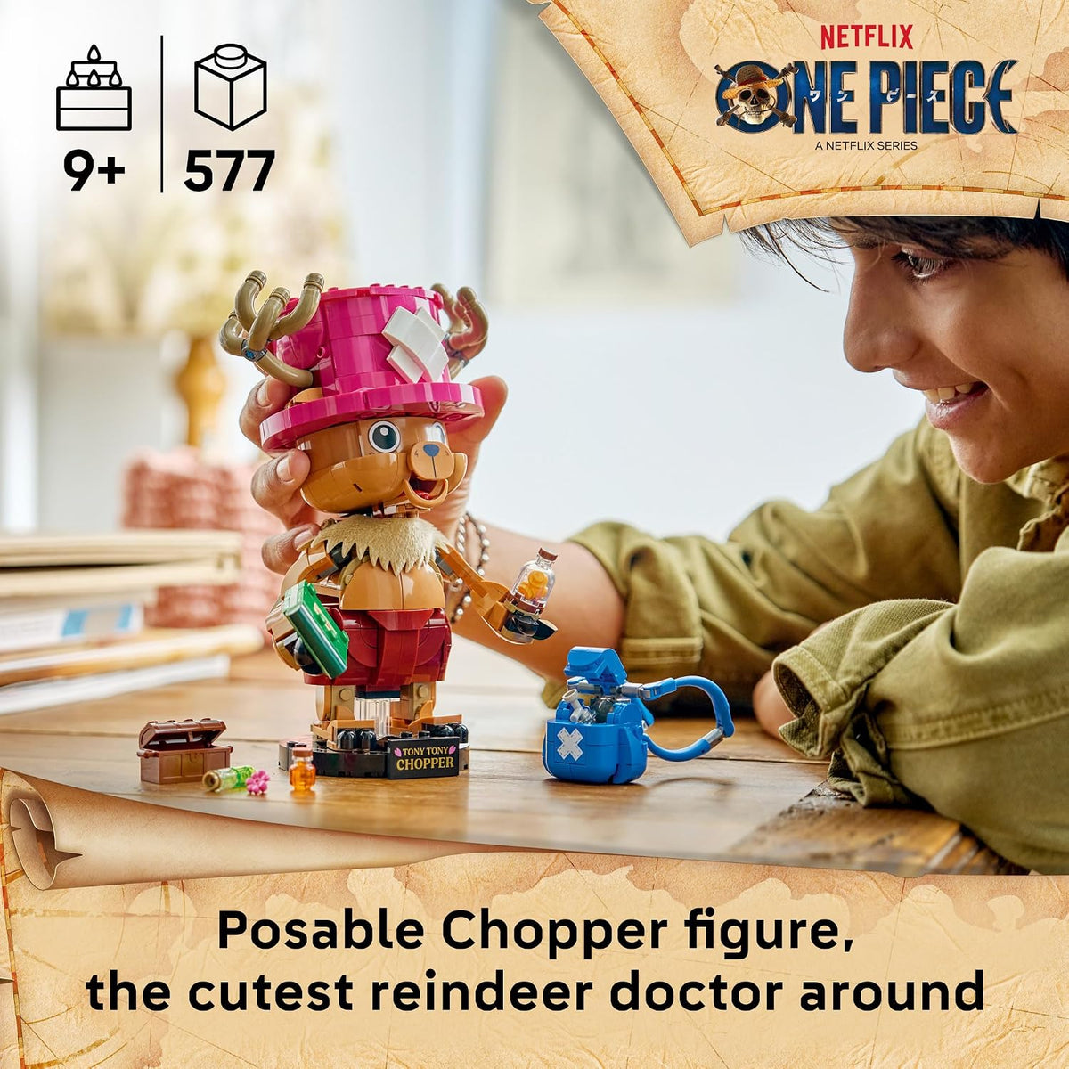 LEGO ONE PIECE Tony Tony Chopper - Juguete de construcción para niñ...