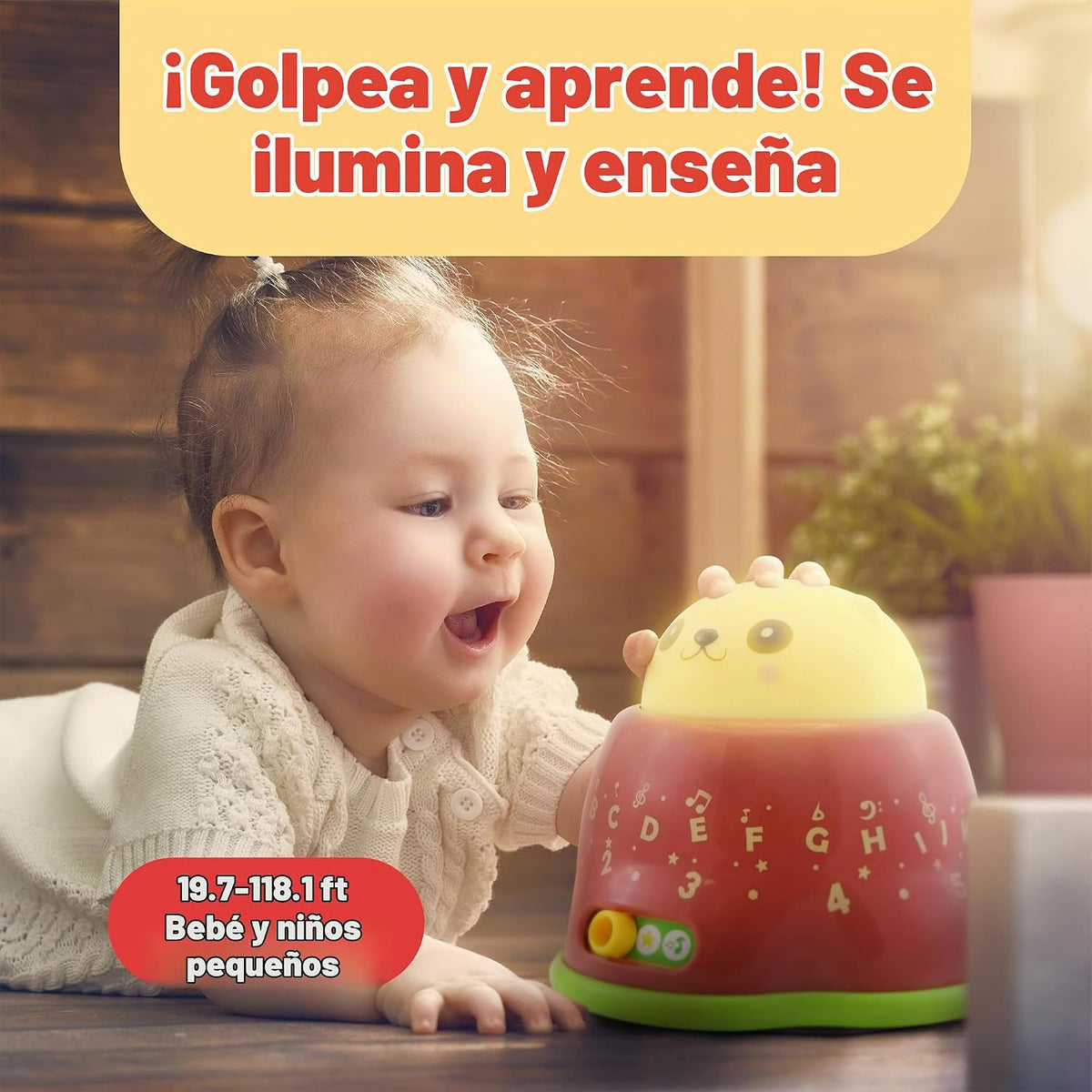 BEST LEARNING Whack and Learn Mole - Juguete musical educativo ilum...