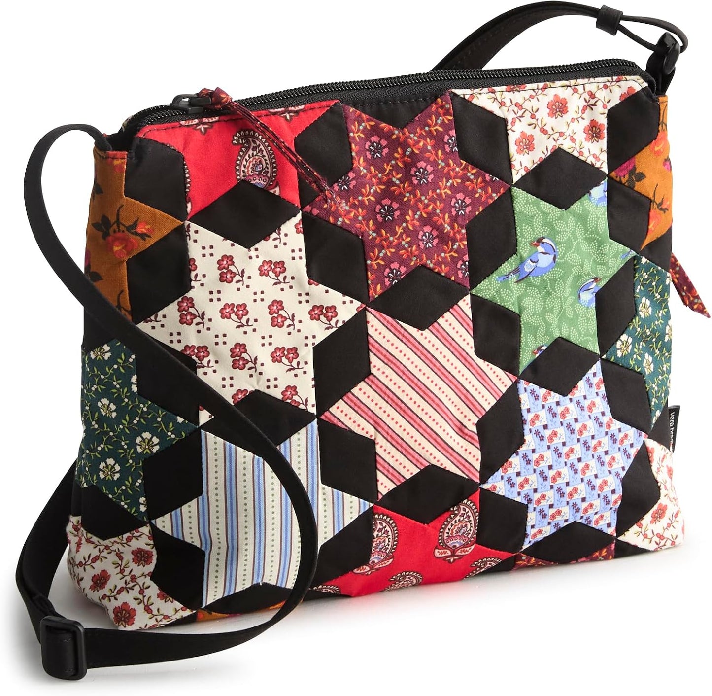 Vera Bradley Bolso cruzado hipster de algodón de primera calidad co...