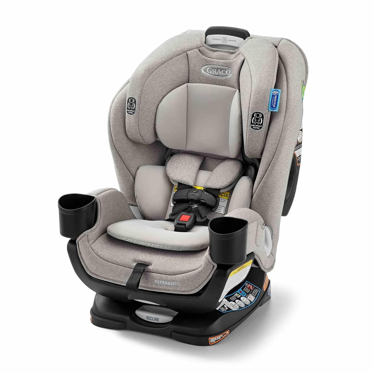 Asiento de coche convertible Graco Extend2Fit 3 en 1 para bebé, ori...