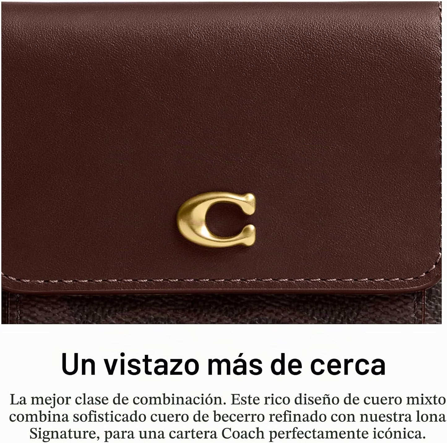 COACH, Cartera pequeña con solapa Mila para mujer