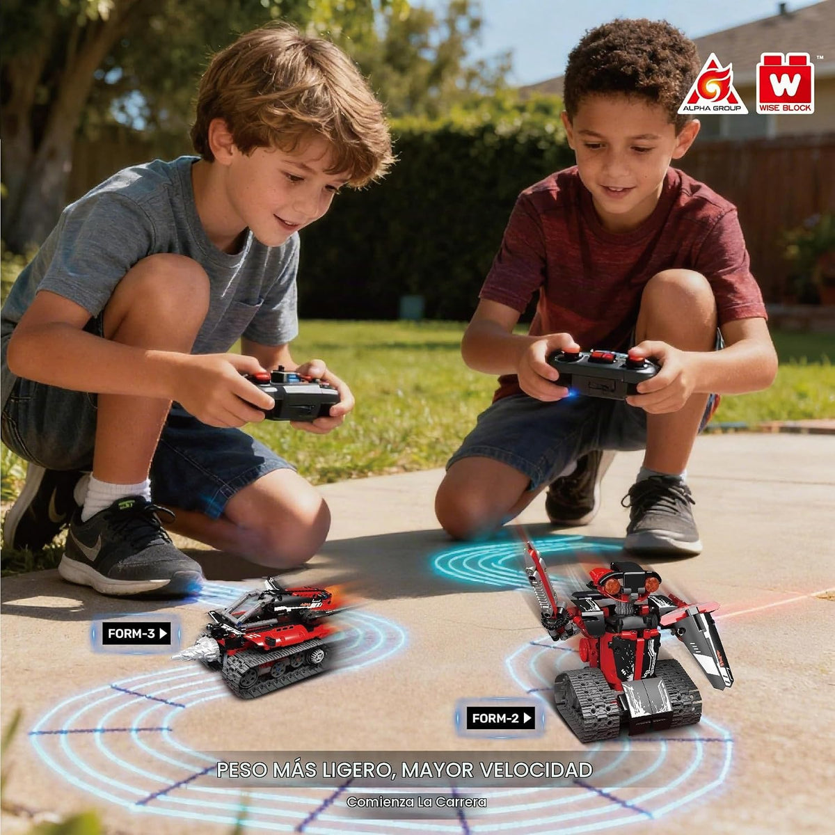 Kit de Construcción de Robots W WISE BLOCK, Robótica STEM para Niño...
