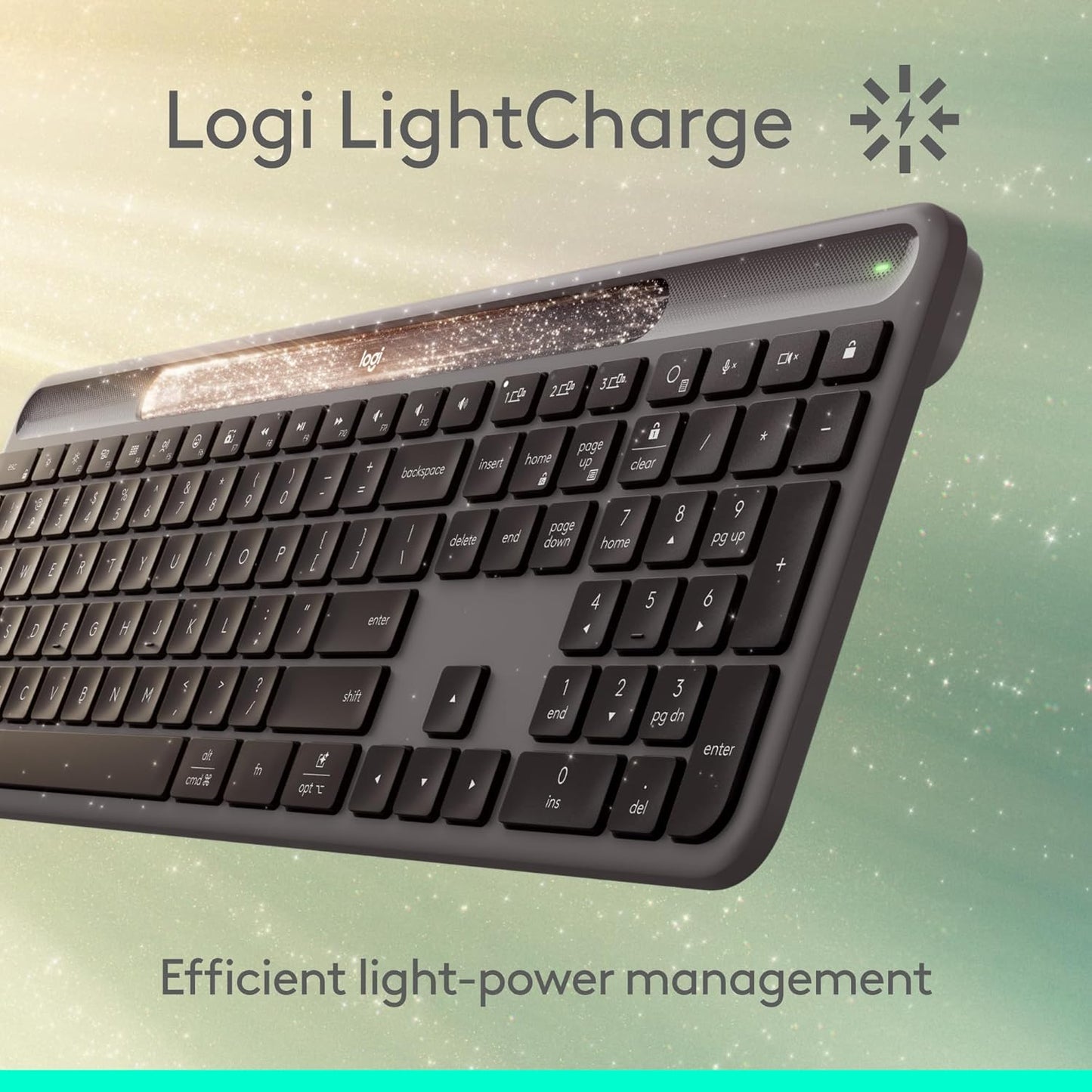Logitech Signature Slim Solar+ K980 Teclado inalámbrico Bluetooth -...