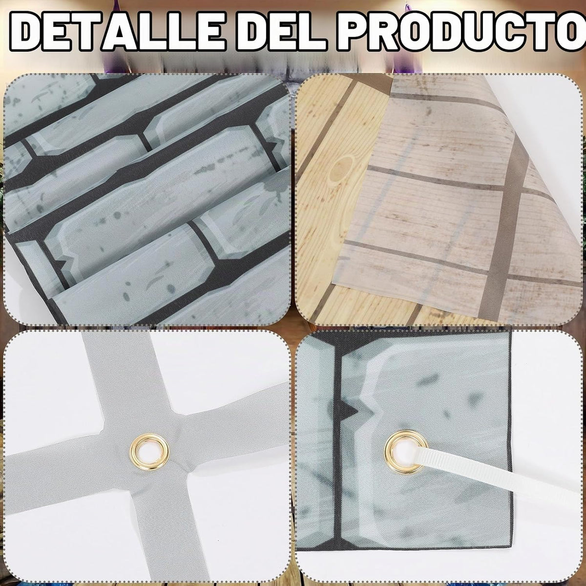 Frienda - 105 piezas de fondo de castillo grande para decoración de...