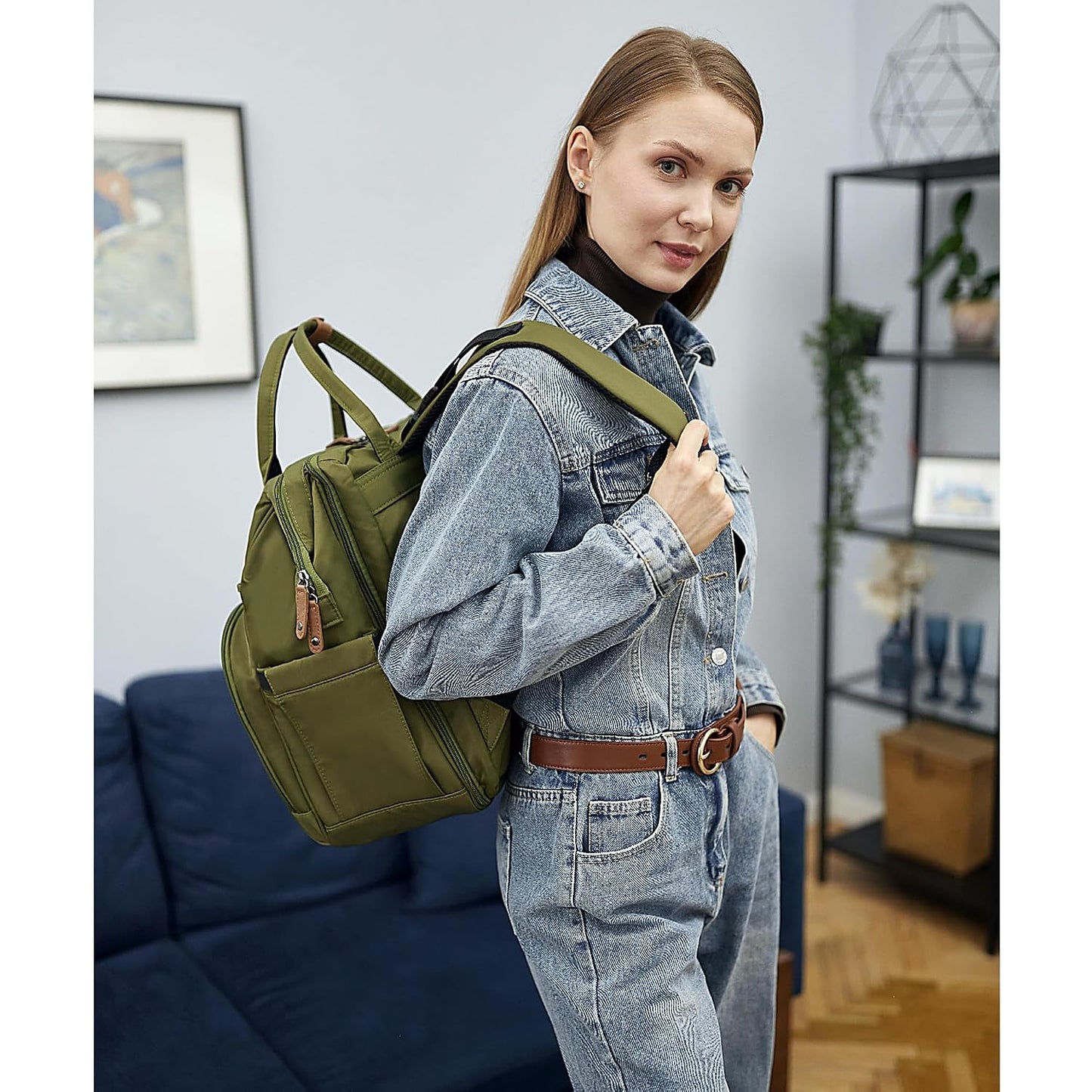 AIITA Mochila Bolsa de Pañales, Bolsa de Pañales Multifunción con A...