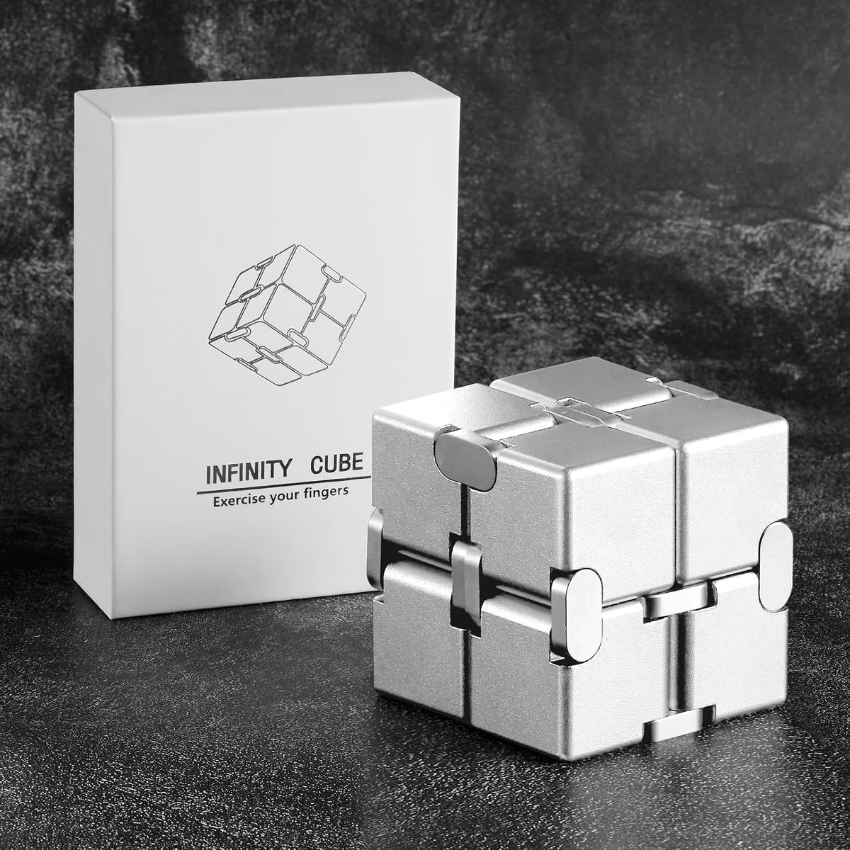 Cubo infinito de metal para adultos, juguete genial para el hogar,...