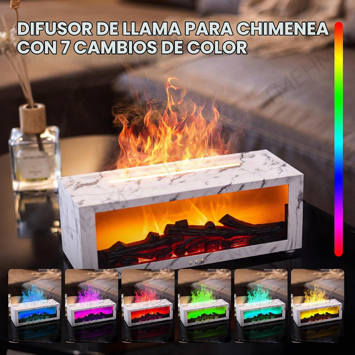 Difusor de llama para chimenea TMEHM, humidificador de aire, difuso...
