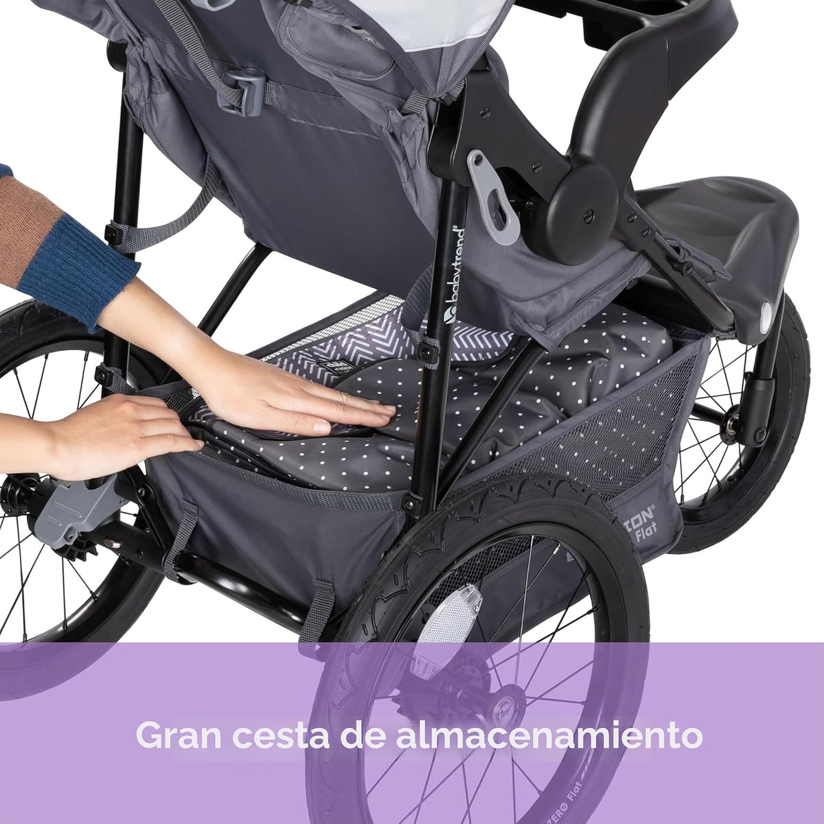 Baby Trend Expedition® Zero Flat Jogger con luces LED, Dash Gris |...
