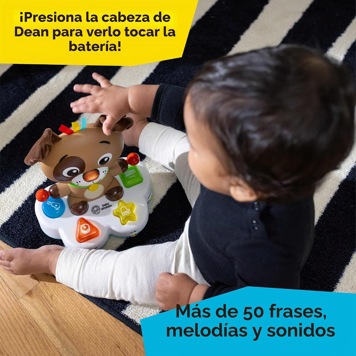 Baby Einstein Drum &amp; Learn Dean - Juguete de aprendizaje musica...