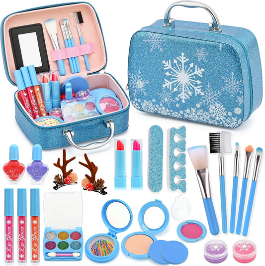 ACGASK Kit de Maquillaje Real Lavable para Niñas - Juego de Maquill...