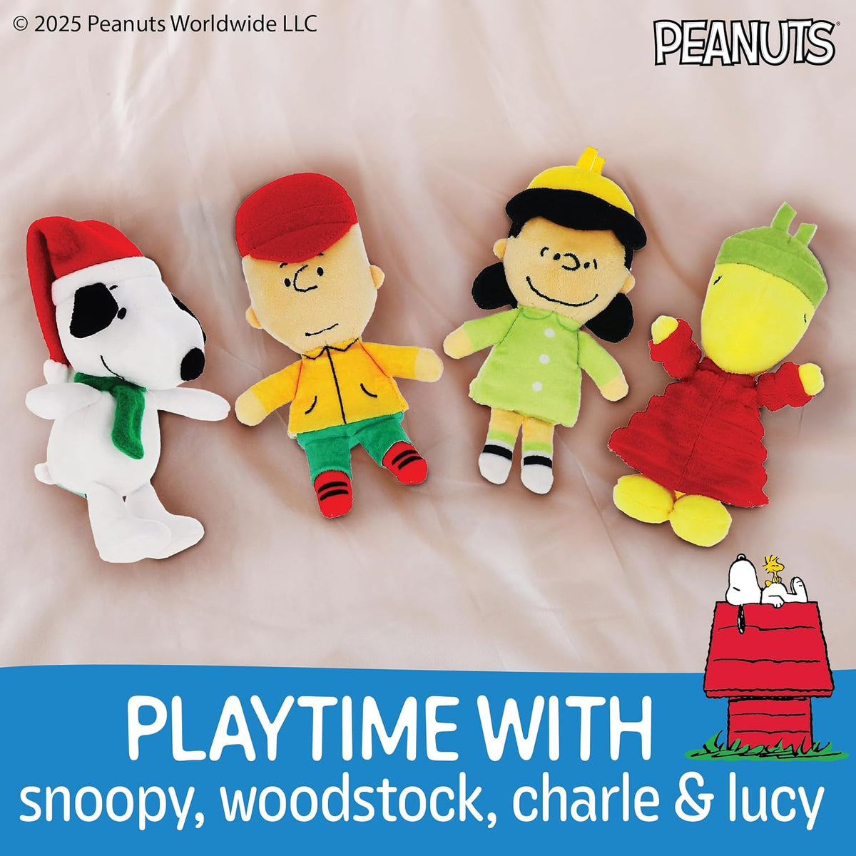 Kids Preferred Peanuts - Juego de peluche de 4 piezas, Charlie Brow...