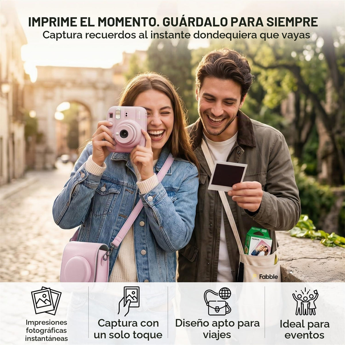 FUJIFILM INSTAX MINI 13 - Cámara de película instantánea color rosa...