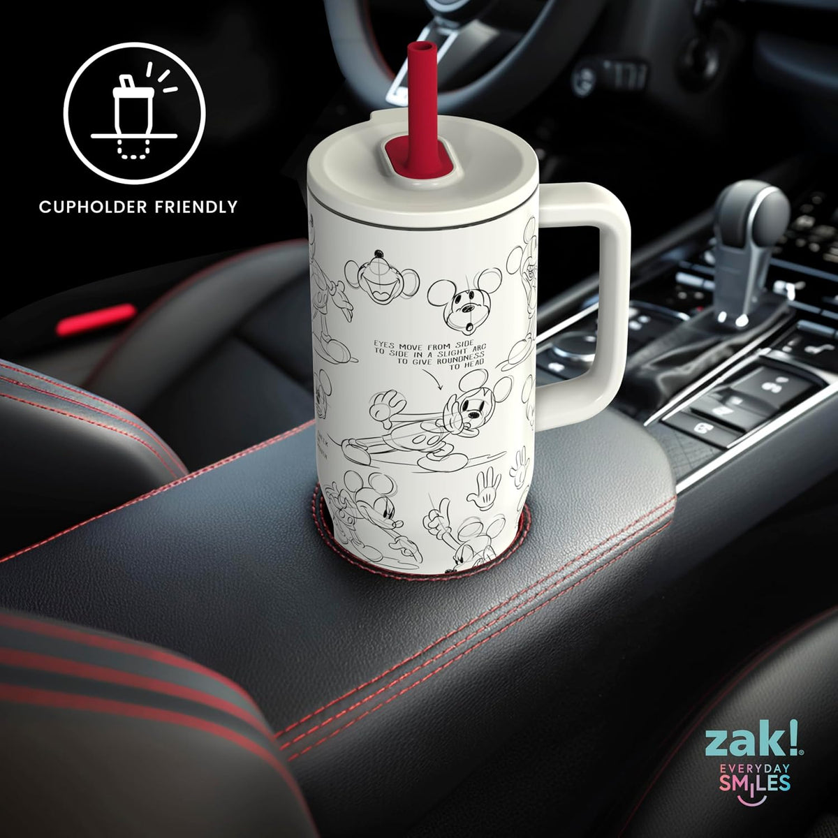Zak Designs Disney Sutton Taza de viaje para llevar contigo, de 30...
