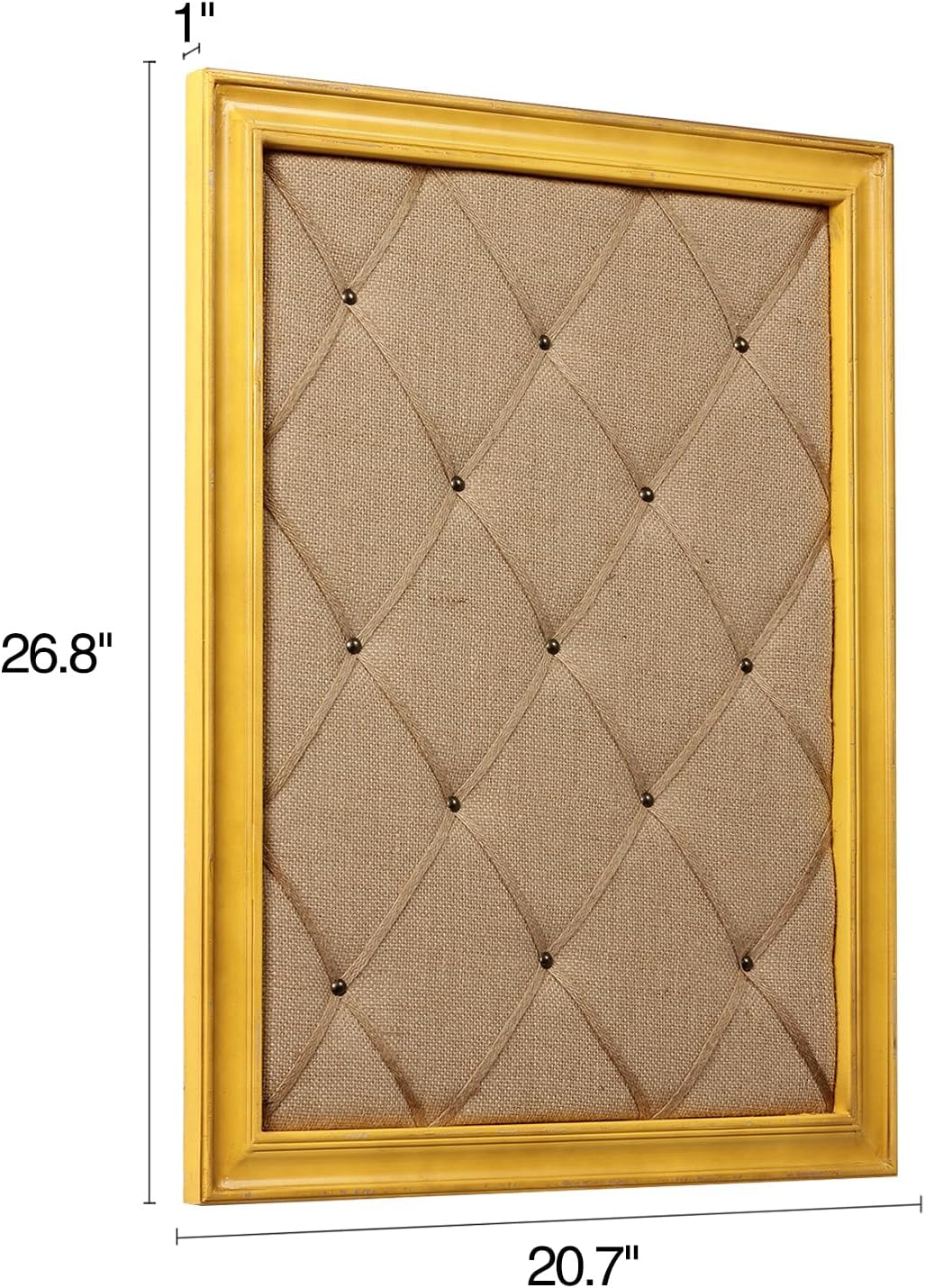 SOFE Tablero de anuncios grande de arpillera de granja de 21 x 27 p...