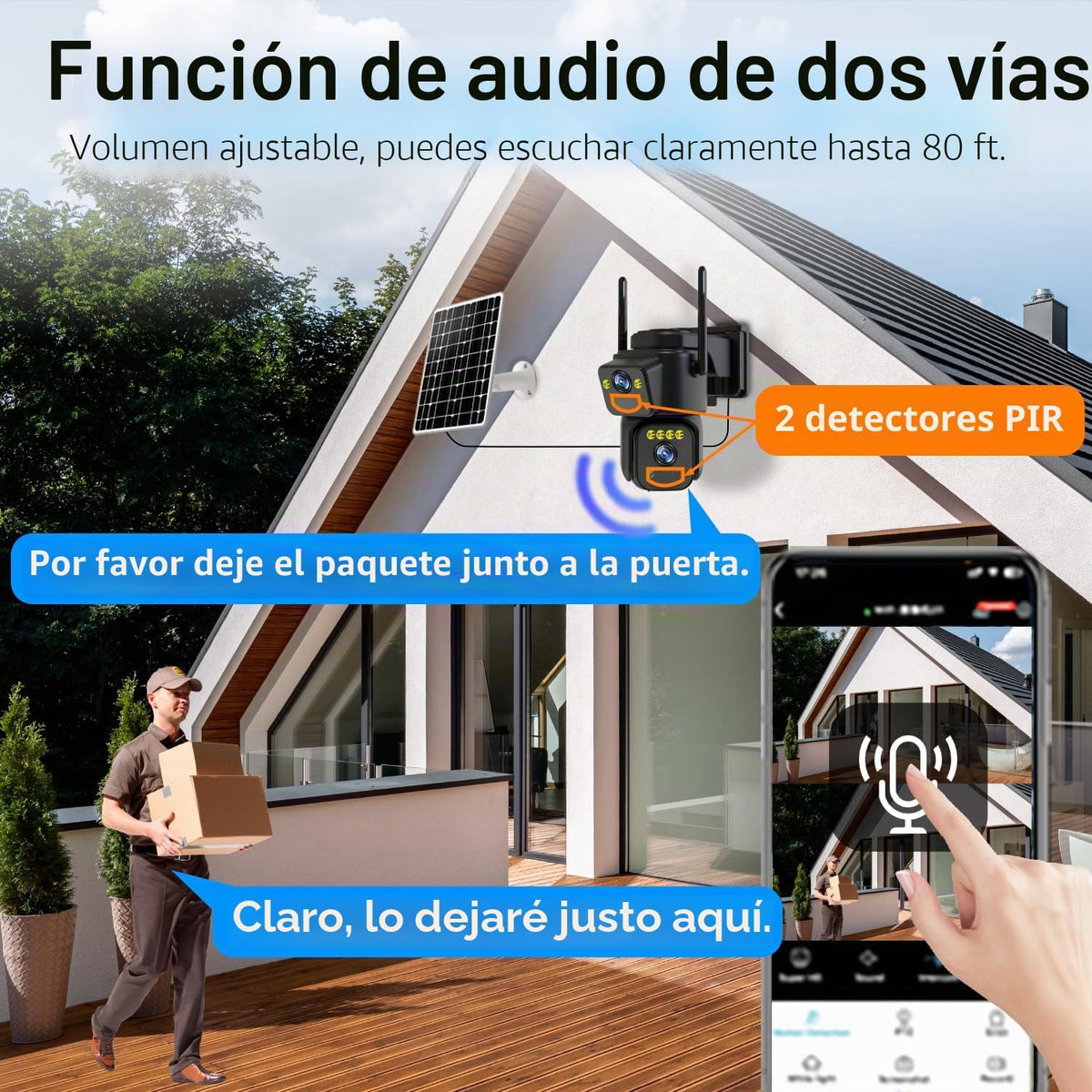 LETSCEE Cámaras de Seguridad WiFi para Exteriores, Cámaras 5G\/2.4G...