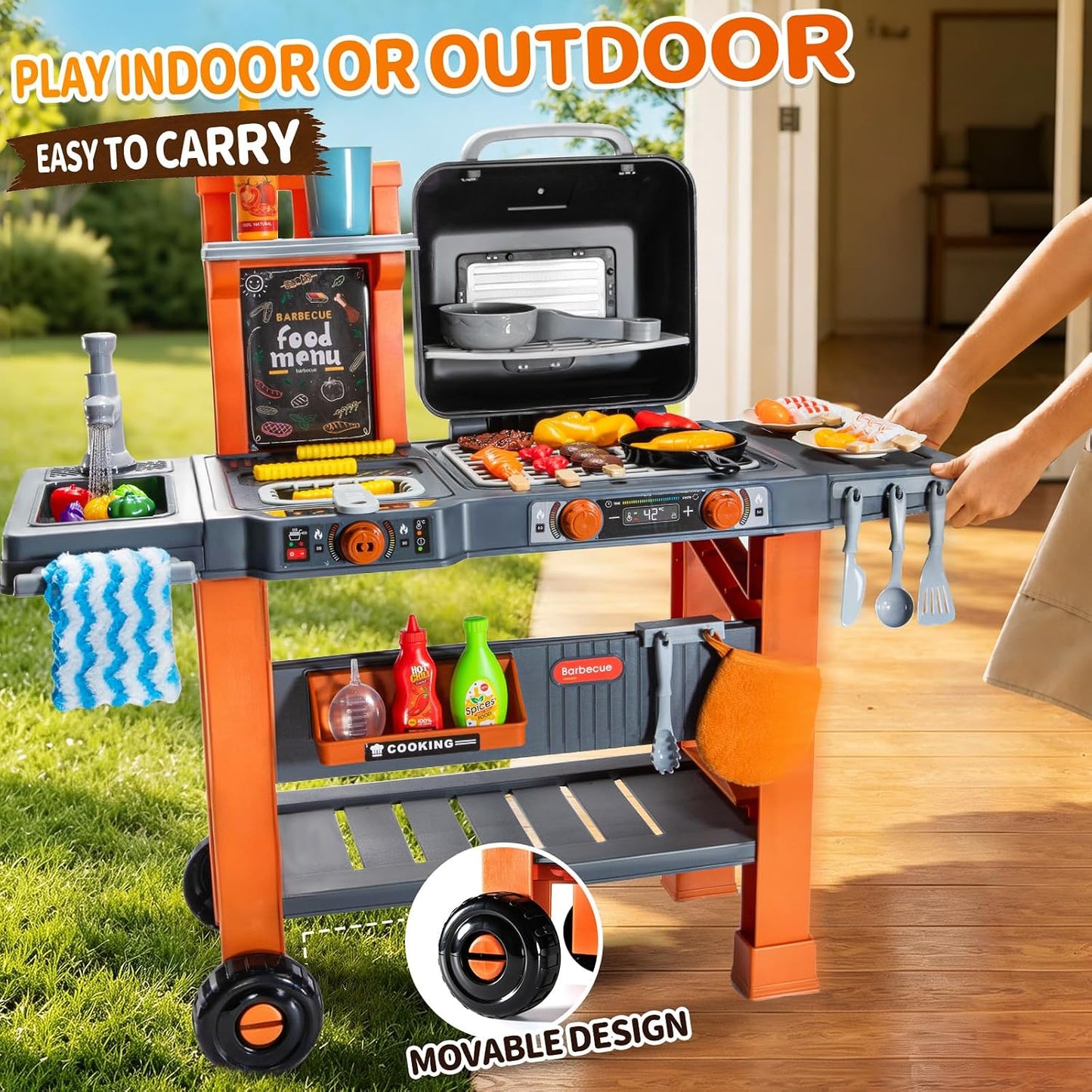 KIZONLY Juguetes de cocina para niños - Versión actualizada Juego d...
