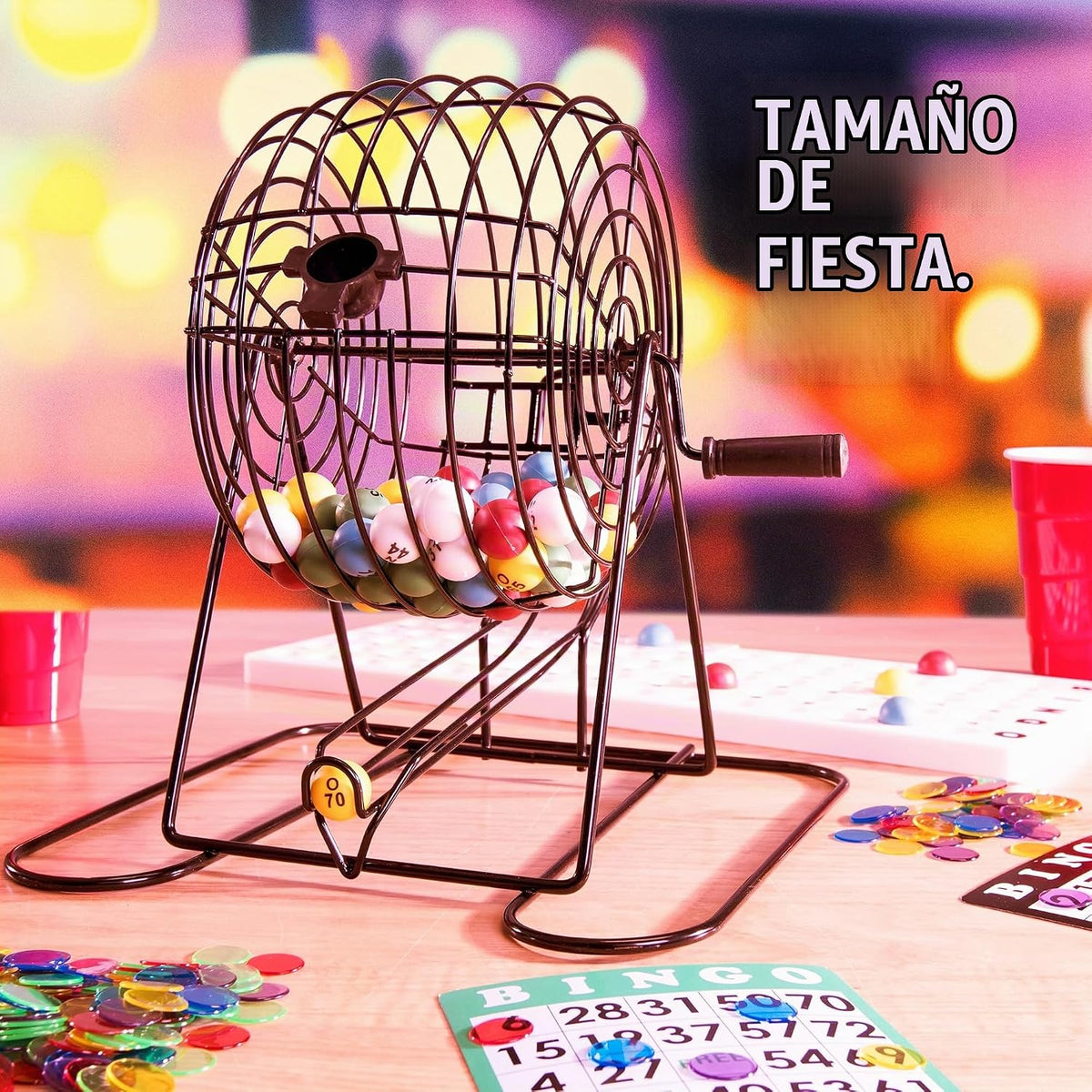Royal Bingo Supplies Juego de Bingo grande, con 100 tarjetas, 500 m...