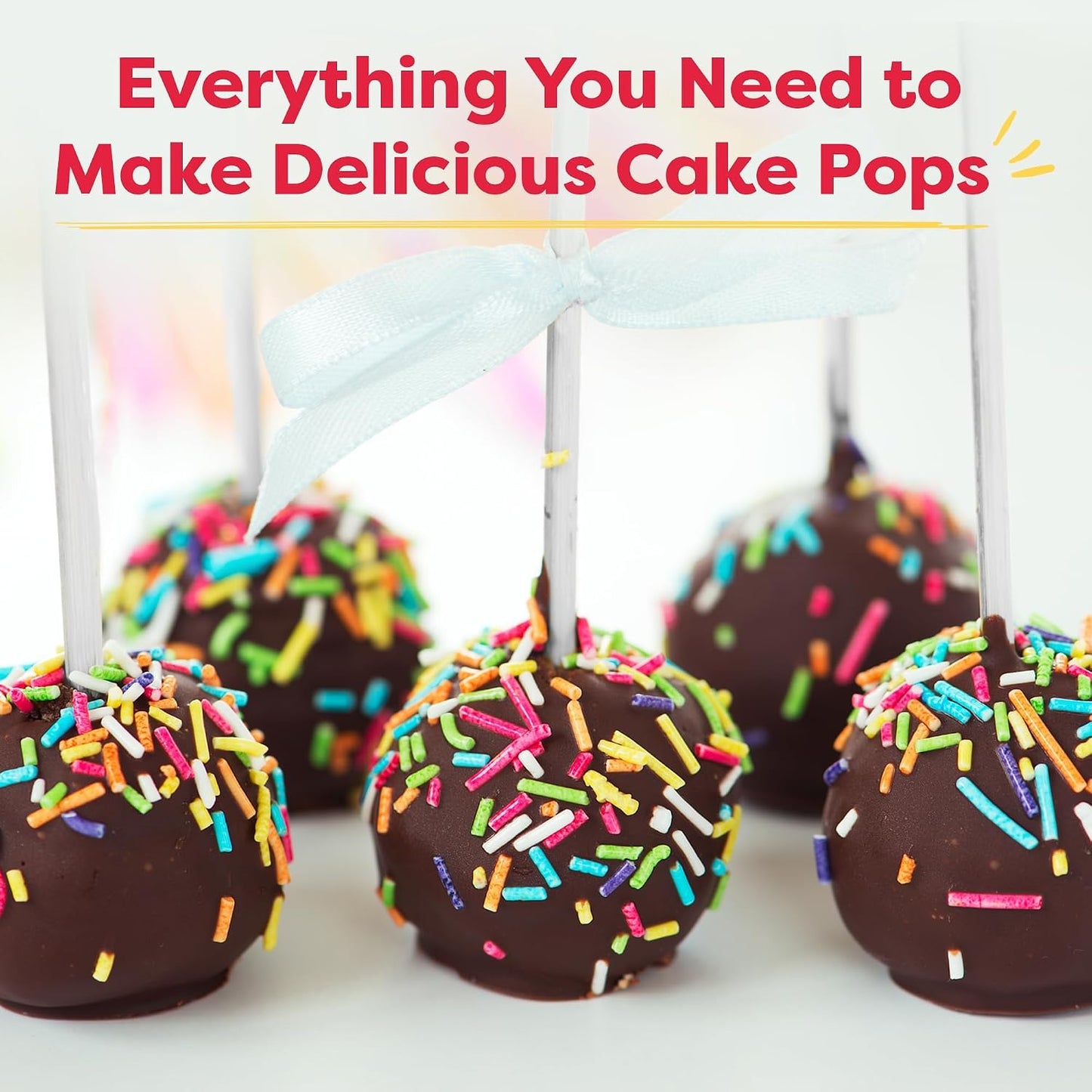 Baketivity Paquete de kit para hornear Cake Pop y pretzel, 2 divert...
