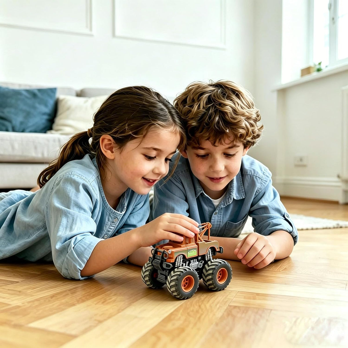ZXIHYYN 1\/45 Big Wheel and his Friends Coche de juguete de metal,...