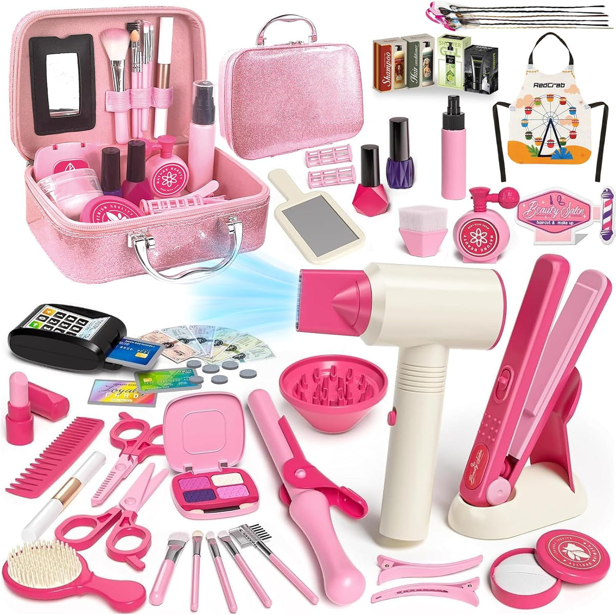 Conjunto de juguetes de salón de belleza para niños RedCrab, juego...