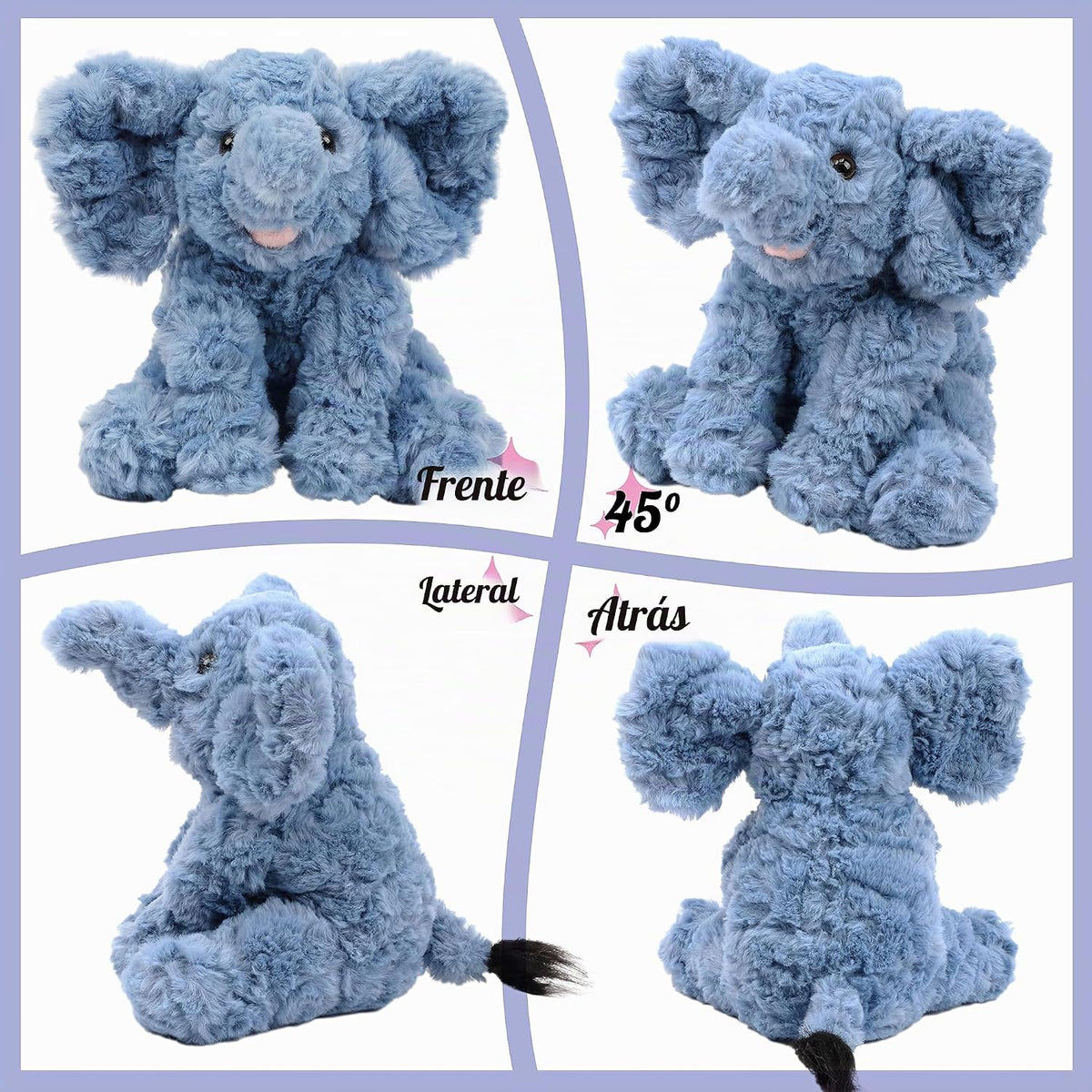 Hopearl Adorable juguete de elefante de ternero de peluche, diseño...