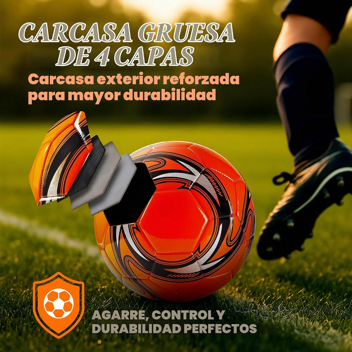 Western Star Balón de fútbol Helix- Tamaño 3 4 5 \u2013 Pelotas de...