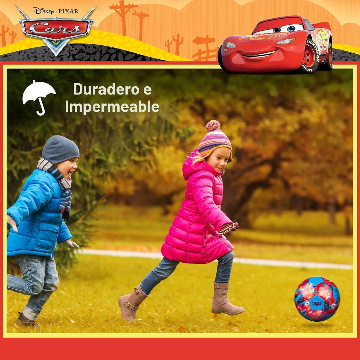 Pelota de fútbol de Disney Pixar Cars, pelota de fútbol para niños...