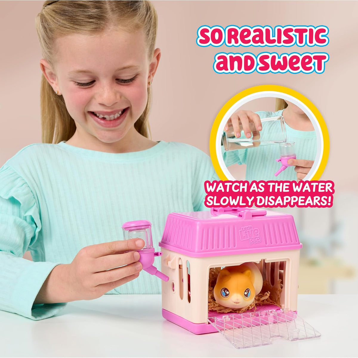 Little Live Pets Mini juego de juguetes interactivos para hámster,...